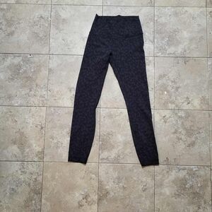 Black Leopard Lululemon Print Leggings Size 4